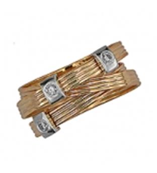 انگشتر جواهر طلای 18 عیار برلیان گرد