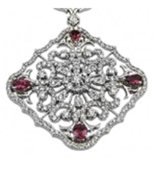 سرویس طلای سفید 18 عیار برلیان