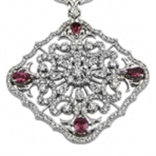 سرویس طلای سفید 18 عیار برلیان زرتاب کد 25562